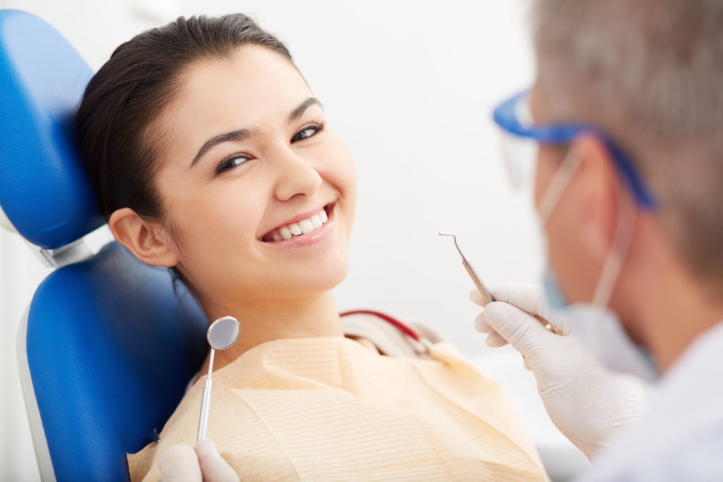 dental implant patient in chair